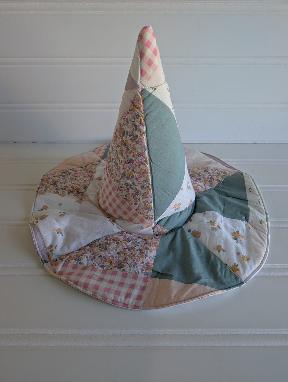 Quilted Whimsy Witch Hat - Pastel 2